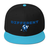 Alotofit Different Blue/White Snapback Hat w/side branding