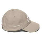 Alotofit 163 White Dad Cotton Cap w/ side branding