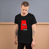 Alotofit Alabama 163 Blk/Red/Wht Short-Sleeve Unisex T-Shirt