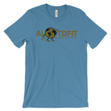 Alotofit Globeman MetallicGold/Black Logo Unisex short sleeve t-shirt
