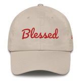 Alotofit Blessed Red Embroidery Cotton Cap w/ side branding