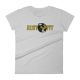Alotofit Go Global MetallicGold/Black Logo Women's short sleeve t-shirt