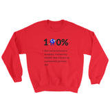 Alotofit 100% Black Blue Logo Sweatshirt