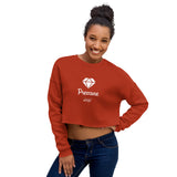 Alotofit Pressure White Text Crop Sweatshirt