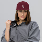 Alotofit Royal A White Embroidered Snapback Hat