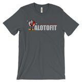 Alotofit We Working White/Red Logo Unisex Short Sleeve T-shirt