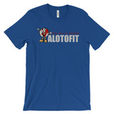 Alotofit We Working White/Red Logo Unisex Short Sleeve T-shirt