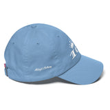 Alotofit 163 White Dad Cotton Cap w/ side branding