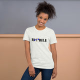 Alotofit Mobile Reppin Blk/Blue/Wht Short-Sleeve Unisex T-Shirt