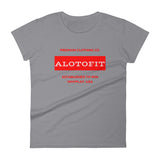 Alotofit Premium Clothing Red/White Women's short sleeve t-shirt