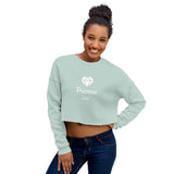 Alotofit Pressure White Text Crop Sweatshirt