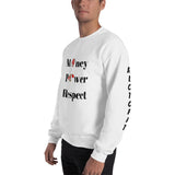 Alotofit Money Power Respect Sweatshirt w/sleeve branding