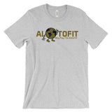 Alotofit Globeman MetallicGold/Black Logo Unisex short sleeve t-shirt