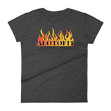 Alotofit Fire Black Logo Women's Short Sleeve T-shirt