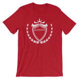 Alotofit Luxury White Logo Short-Sleeve Unisex T-Shirt w/ outside label