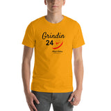 Alotofit Grindin 24/7 Blk/Red Short-Sleeve Unisex T-Shirt