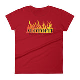Alotofit Fire Black Logo Women's Short Sleeve T-shirt