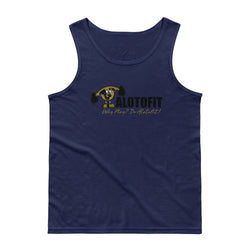 Alotofit Muscle Up Black & Gold Logo Tank Top