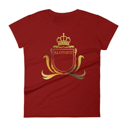Alotofit Luxury Gold Logo Women's short sleeve t-shirt w/ outside logo