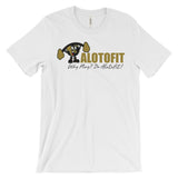Alotofit Muscle Up MetallicGold/Black Logo Unisex short sleeve t-shirt