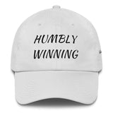 Alotofit Humbly Winning Black Cotton Dad Cap w/ side branding