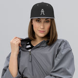 Alotofit Royal A White Embroidered Snapback Hat
