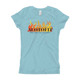 Alotofit Fire Black Logo Girl's T-Shirt (XS-XL)