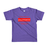 Alotofit Premium Clothing Red/White Short sleeve kids t-shirt