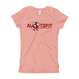 Alotofit Globeman Red/White Logo Girl's T-Shirt (XS-XL)