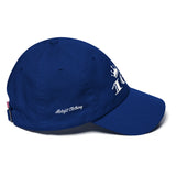 Alotofit 163 White Dad Cotton Cap w/ side branding