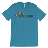 Alotofit Muscle Up Multicolor Logo Unisex Short Sleeve T-shirt