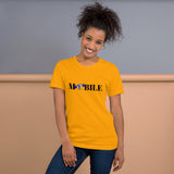 Alotofit Mobile Reppin Blk/Blue/Wht Short-Sleeve Unisex T-Shirt