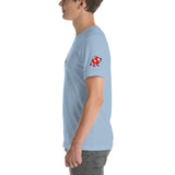 Alotofit Clothing Blk/Red Short-Sleeve Unisex T-Shirt w/ sleeve logo
