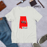 Alotofit Alabama 163 Blk/Red/Wht Short-Sleeve Unisex T-Shirt