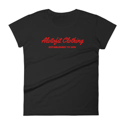 Alotofit Clothing Red Logo Women's short sleeve t-shirt