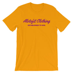 Alotofit Clothing Purple Logo Unisex short sleeve t-shirt