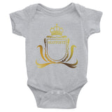 Alotofit Luxury Queen Gold Logo Infant Bodysuit