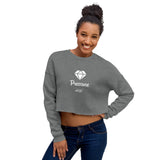 Alotofit Pressure White Text Crop Sweatshirt