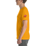 Alotofit Clothing Blk/Red Short-Sleeve Unisex T-Shirt w/ sleeve logo