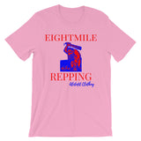 Alotofit Eightmile Repping Red Blue Unisex short sleeve t-shirt w/ outside logo