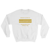 Alotofit Premium Clothing MetallicGold/White Sweatshirt