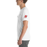 Alotofit Clothing Blk/Red Short-Sleeve Unisex T-Shirt w/ sleeve logo
