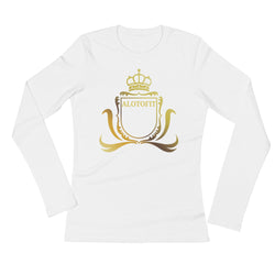 Alotofit Luxury Queen Gold Logo Ladies' Long Sleeve T-Shirt