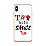 Alotofit Too Much Sauce Blk/Red IPhone Case