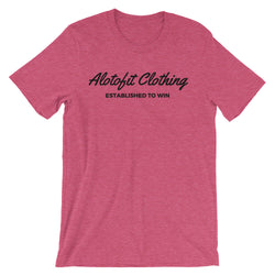 Alotofit Clothing Black Logo Unisex short sleeve t-shirt
