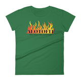 Alotofit Fire Black Logo Women's Short Sleeve T-shirt