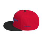 Alotofit Different Blue/White Snapback Hat w/side branding