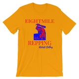 Alotofit Eightmile Repping Red Blue Unisex short sleeve t-shirt w/ outside logo
