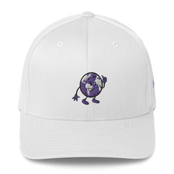 Alotofit Original Logo Purple Structured Twill Flex Cap