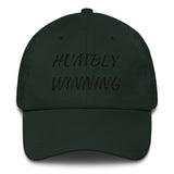 Alotofit Humbly Winning Black Cotton Dad Cap w/ side branding